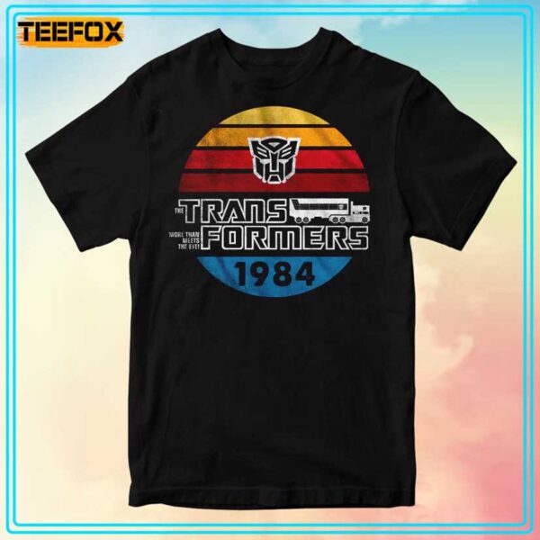 Stripes Autobots Logo Transformers 1984 Unisex T Shirt