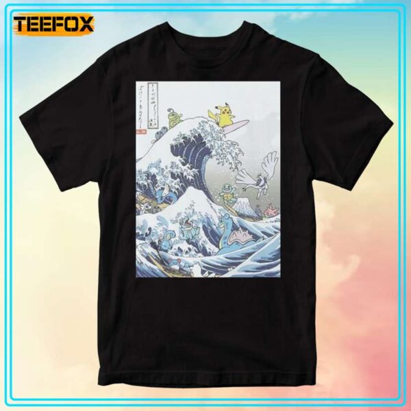 Surfing Pikachu Unisex T Shirt