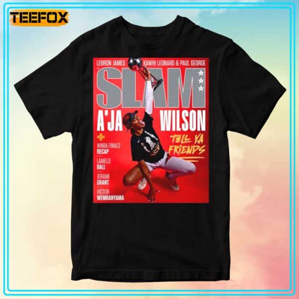 Aja Wilson Las Vegas Aces WNBA Basketball Slam Cover T Shirt