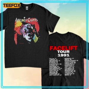 Alice In Chains Facelift Tour 1991 Retro T Shirt