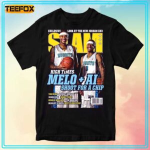 Allen Iverson and Carmelo Anthony Denver Nuggets NBA Slam Cover Unisex T Shirt 1726303781