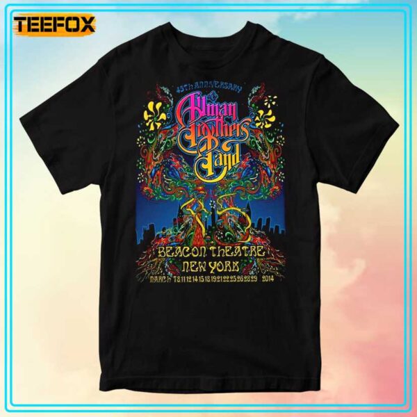 Allman Brothers Band 45th Aniverssary Unisex T Shirt