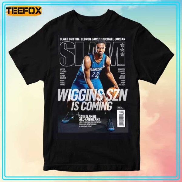 Andrew Wiggins Minnesota Timberwolves NBA Slam Cover T Shirt