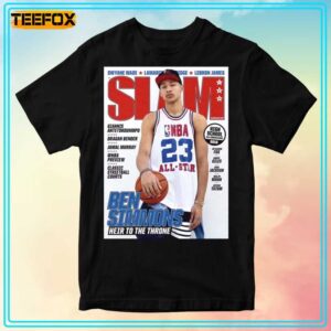 Ben Simmons Philadelphia 76ers NBA Slam Cover T Shirt