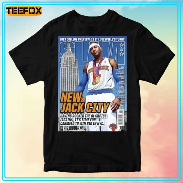 Carmelo Anthony New York Knicks NBA Slam Cover T Shirt