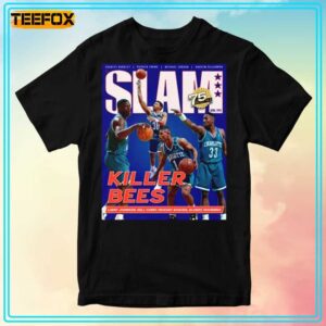 Charlette Hornets Killer Bees Muggsy Bogues NBA Slam Cover Unisex T Shirt