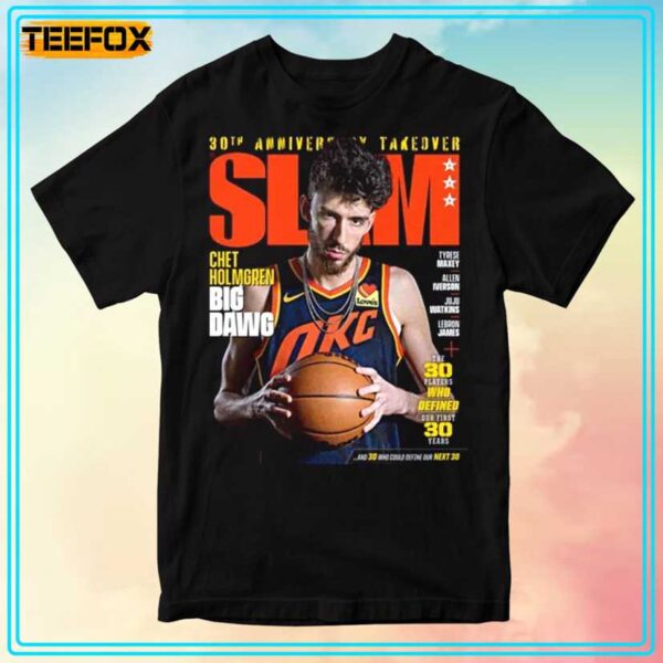 Chet Holmgren OKC Thunder NBA Slam Cover T Shirt