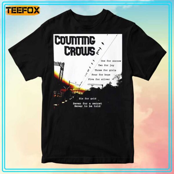 Counting Crows Inspired One For Sorrow Two for Joy Murder of One August and Everything After T Shirt