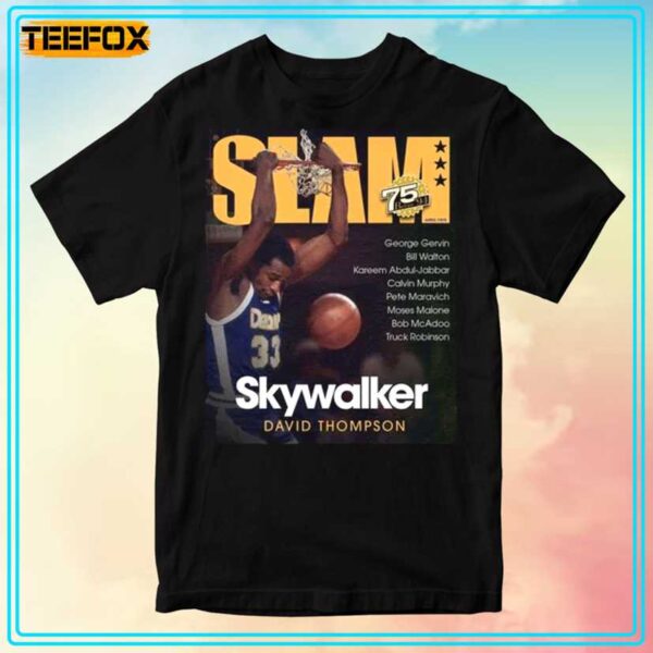 David Thompson Denver Nuggets NBA Slam Cover T Shirt