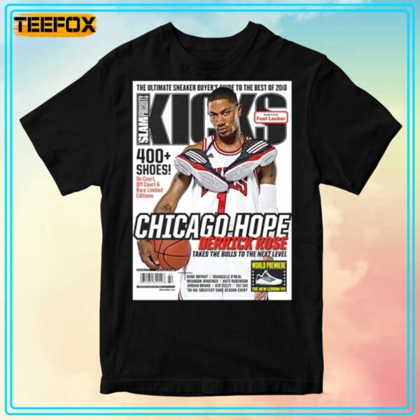 Derrick Rose Chicago Bulls NBA Slam Kicks Cover T Shirt