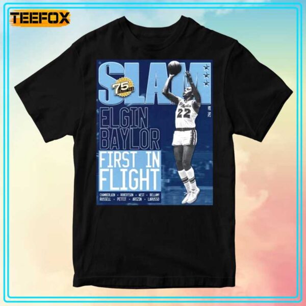 Elgin Baylor Los Angeles NBA Slam Cover T Shirt