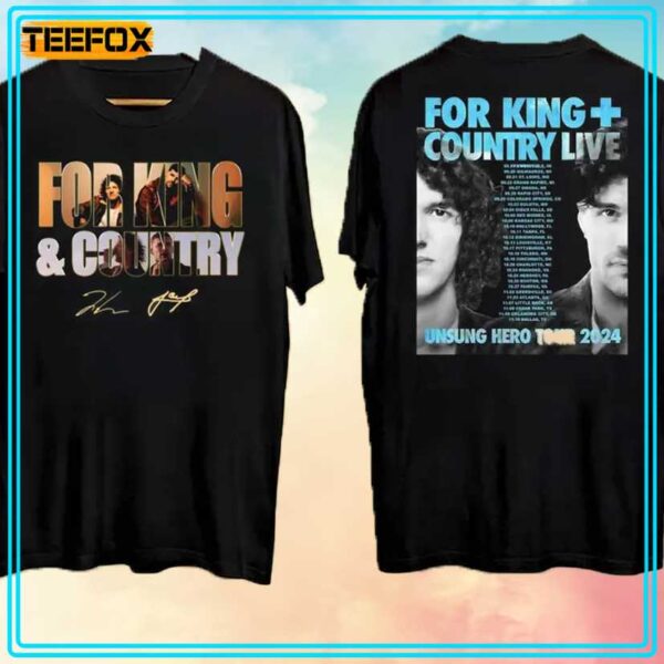 For King Country Unsung Hero Tour 2024 Unisex T Shirt