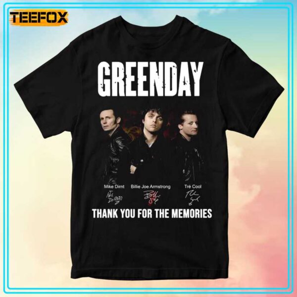 Green Day Band Signatures Unisex T Shirt