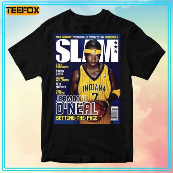 Jermaine ONeal Indiana Pacers NBA Slam Cover Unisex T Shirt