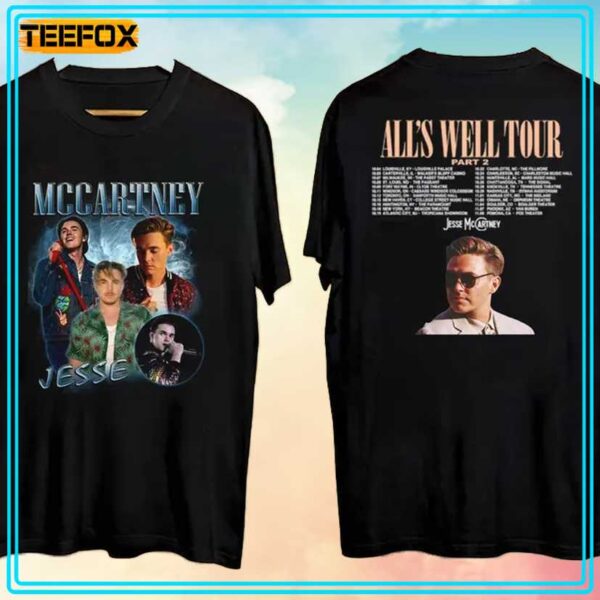 Jesse McCartney Alls Well Tour Part 2 2024 T Shirt