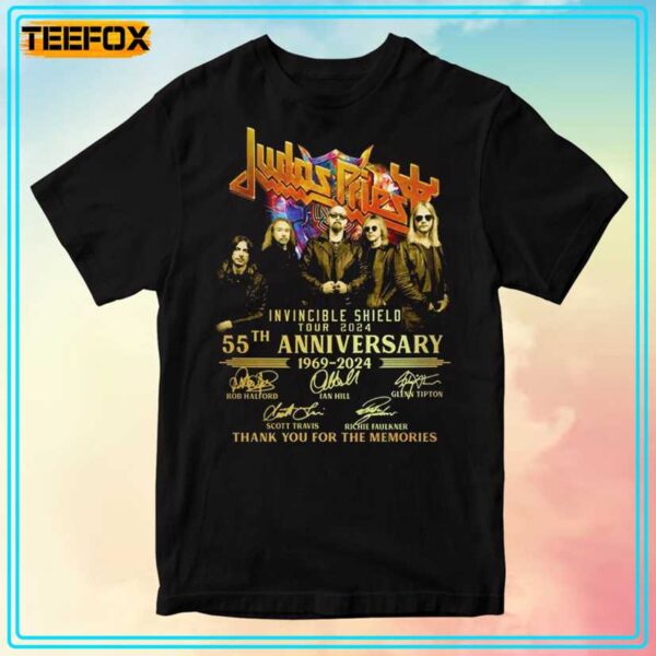 Judas Priest 55th Anniversary Invincible Shield Tour 2024 T Shirt