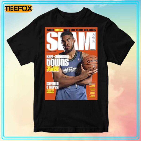 Karl Anthony Towns KAT Minnesota Timberwolves NBA Slam Cover T Shirt