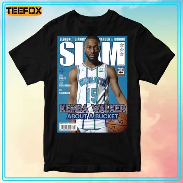 Kemba Walker Charlotte Hornets NBA Slam Cover T Shirt