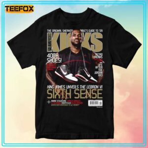LeBron James Cleveland Cavaliers NBA Slam Kicks Cover T Shirt