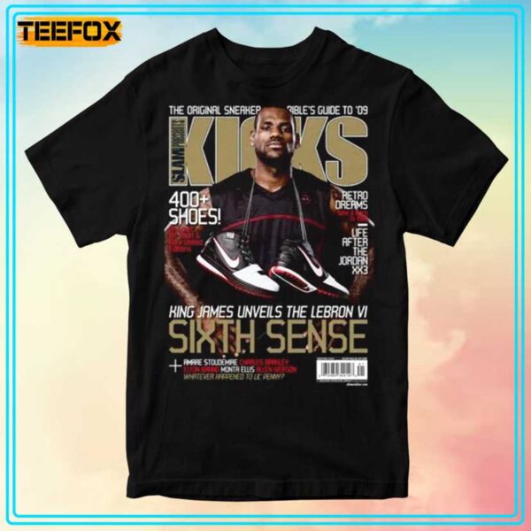 LeBron James Cleveland Cavaliers NBA Slam Kicks Cover T Shirt