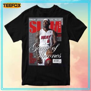 LeBron James Miami Heat NBA Slam Cover T Shirt