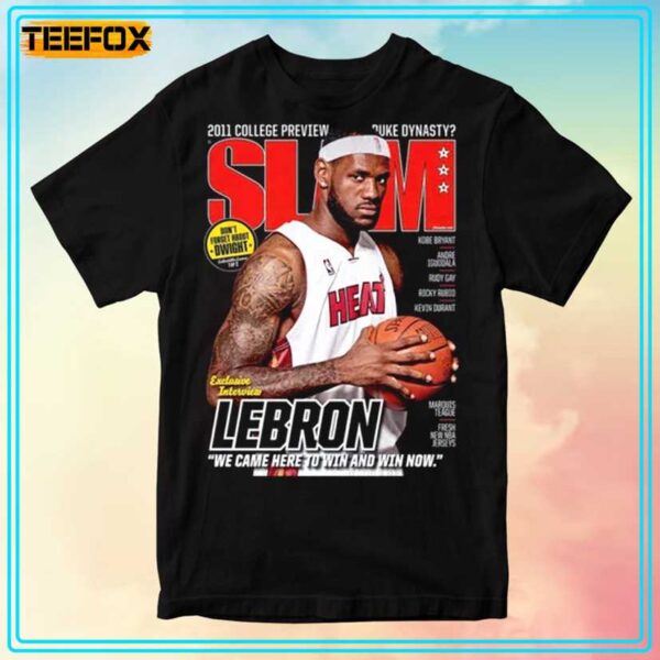 LeBron James Miami Heat Slam Cover Unisex T Shirt