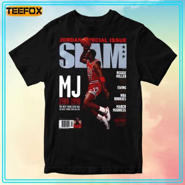 Michael Jordan Chicago Bulls Slam Cover NBA T Shirt