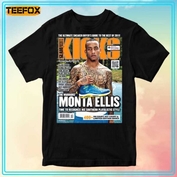 Monte Ellis Golden State Warriors NBA Slam Kicks Cover T Shirt