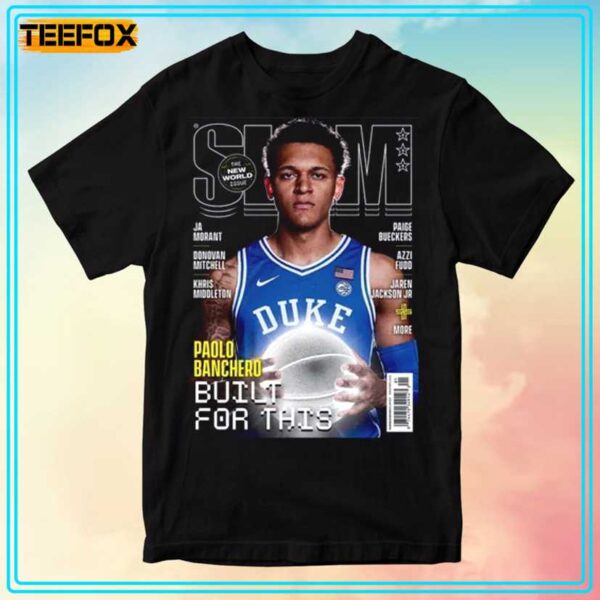 Paolo Banchero Duke Orlando Magic NBA Slam Cover T Shirt