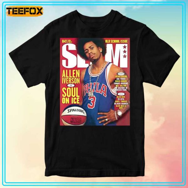 Philadelphia 76ers Allen Iverson Slam Cover Unisex T Shirt