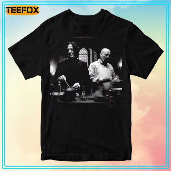 Severus Snape And Walter White In Drug Laboratory Cooking Unisex T Shirt