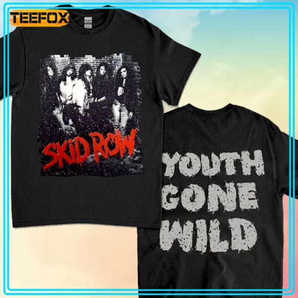 Skid Row Youth Gone Wild Tour 1989 Retro T Shirt