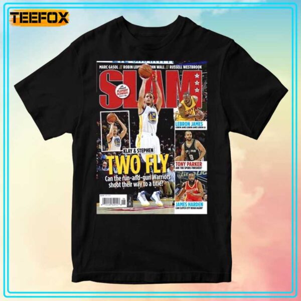 Stephen Curry Golden State Warriors Slam Cover T Shirt