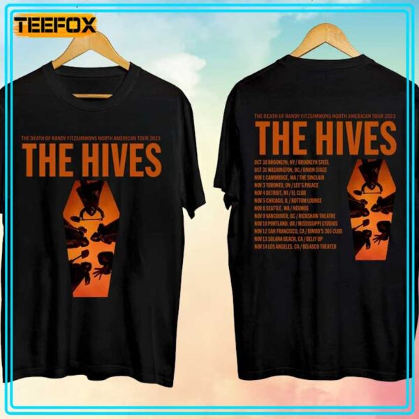 The Hives The Death Of Randy Fitzsimmons Tour 2023 T Shirt