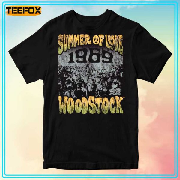 WOODSTOCK Summer of Love Crowd 1969 T Shirt