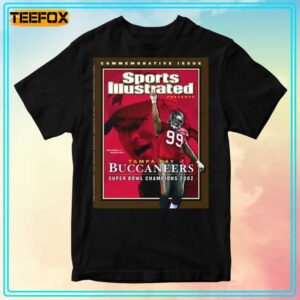 Warren Sapp Tampa Bay Buccaneers NFL Sports Illustrated Cover Unisex T Shirt 1726303759