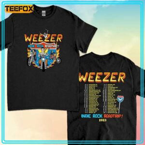 Weezer Indie Rock Roadtrip Tour 2023 Unisex T Shirt