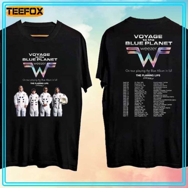 Weezer Voyage to the Blue Planet Tour 2024 T Shirt