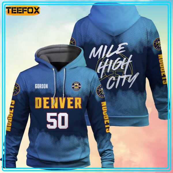 Aaron Gordon 50 NBA Denver Nuggets Mile High City 3D Hoodie