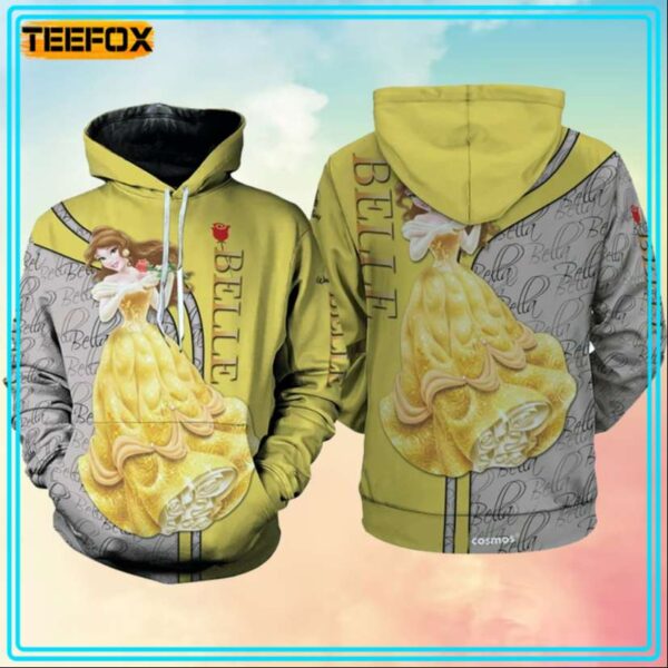 Belle Princess and Beast Beauty and the Beast 3D Hoodie