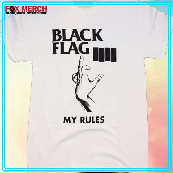 Black Flag My Rules Song T Shirt