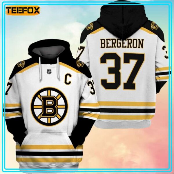 Boston Bruins Patrice Bergeron 37 3D Hoodie