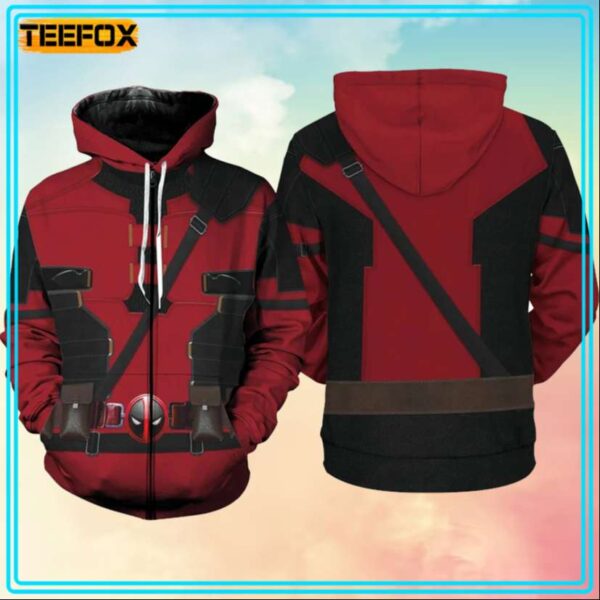 Deadpool Wolverine Marvel 3D Hoodie Full Over Print