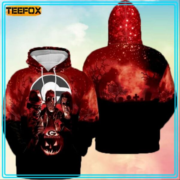 Georgia Bulldogs Halloween Unisex 3D Hoodie