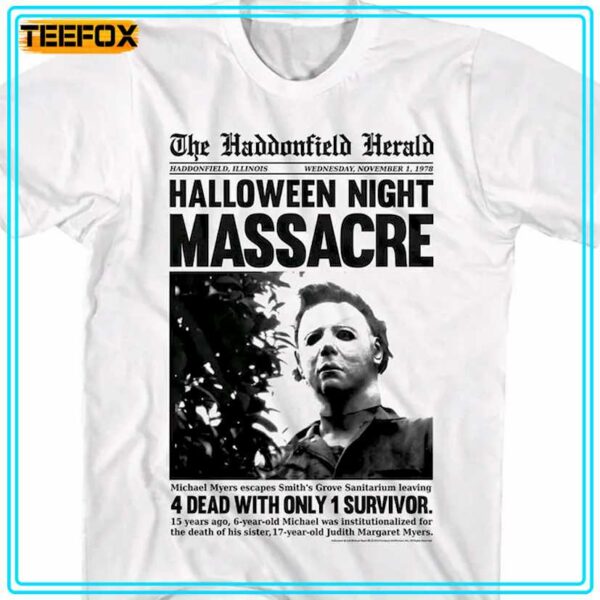 Halloween Haddonfield Herald Unisex T Shirt