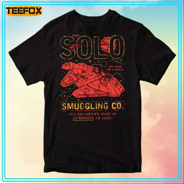 Han Solo Smuggling Co Star Wars T Shirt