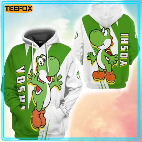 Happy Yoshi Full Over Print 3D Hoodie