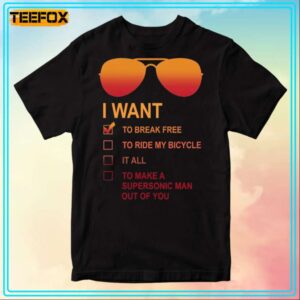 I Want to Break Free Freddie Mercury Glasses Freddie Mercury T Shirt