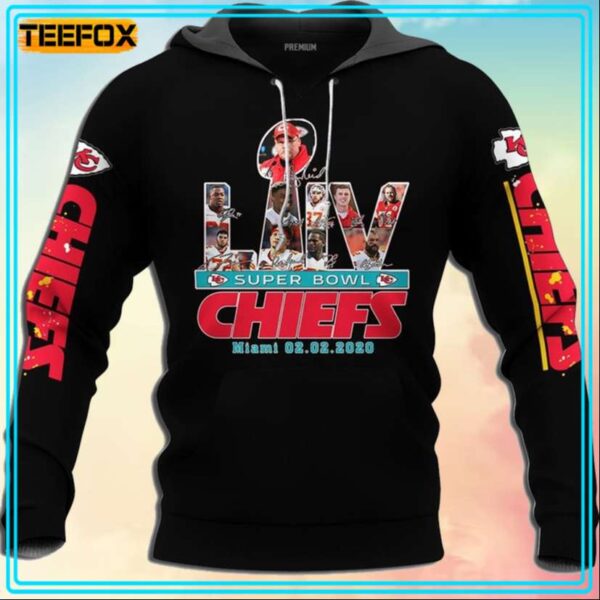 Kansas City Chiefs NFL Super Bowl Liv Champions 3D Hoodie