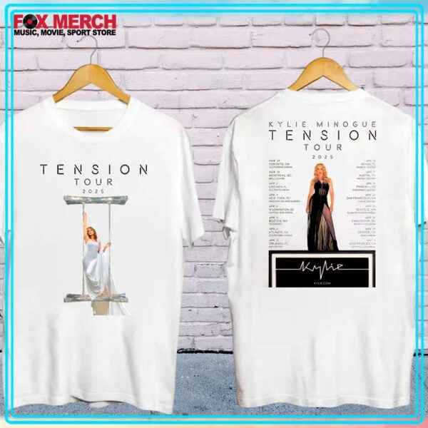 Kylie Minogue Tension World Tour 2025 Concert T Shirt